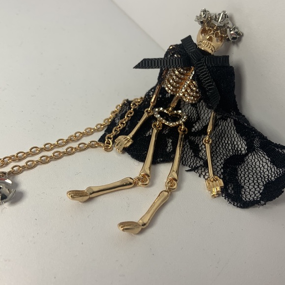 Betsey Johnson Skeleton Necklace - Picture 5 of 13